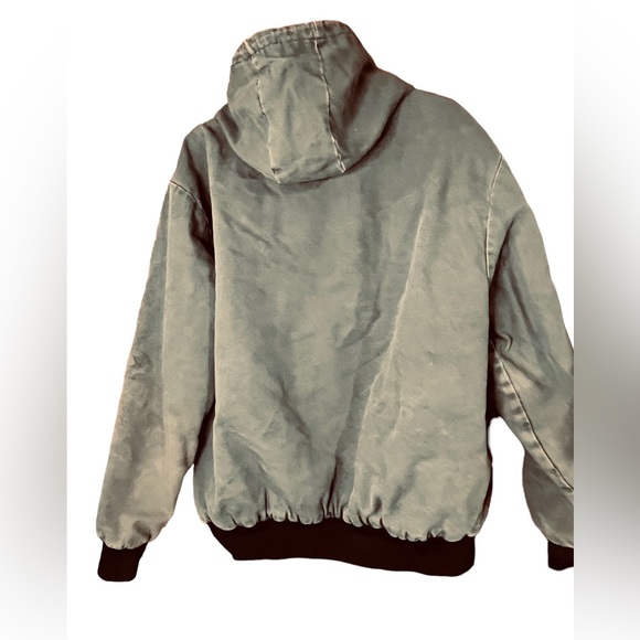 Vintage OZARK MOUNTAIN Canvas Insulated Hooded Coat size Large Tall - Picture 4 of 7